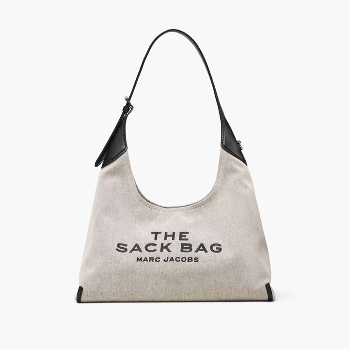 Marc Jacobs The Belted Sack Canvas Leather Ivory/Black