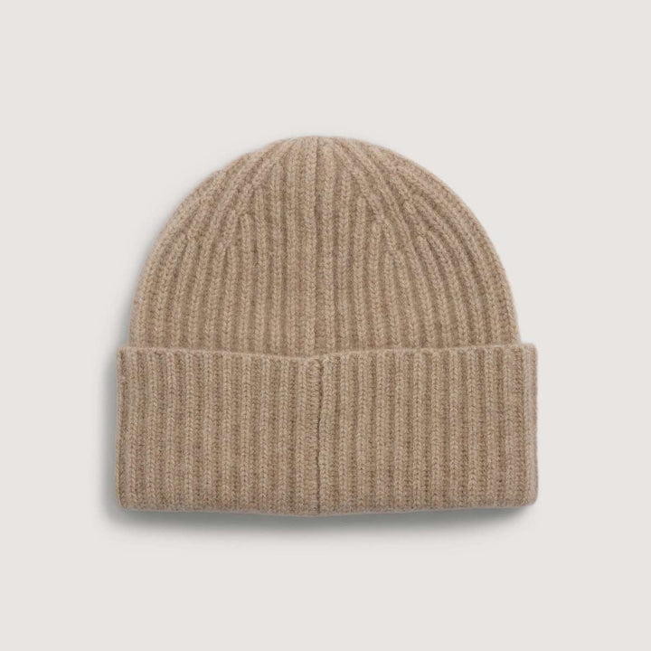 Monel Alba Cashmere Beanie Dark Beige