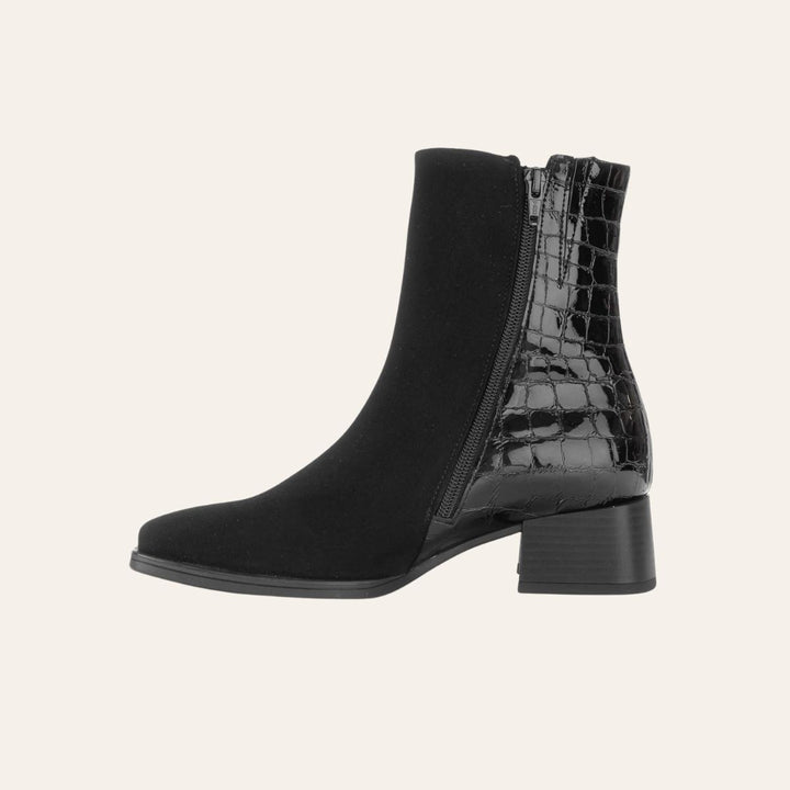 Gabor Boots Krokolakk Svart W