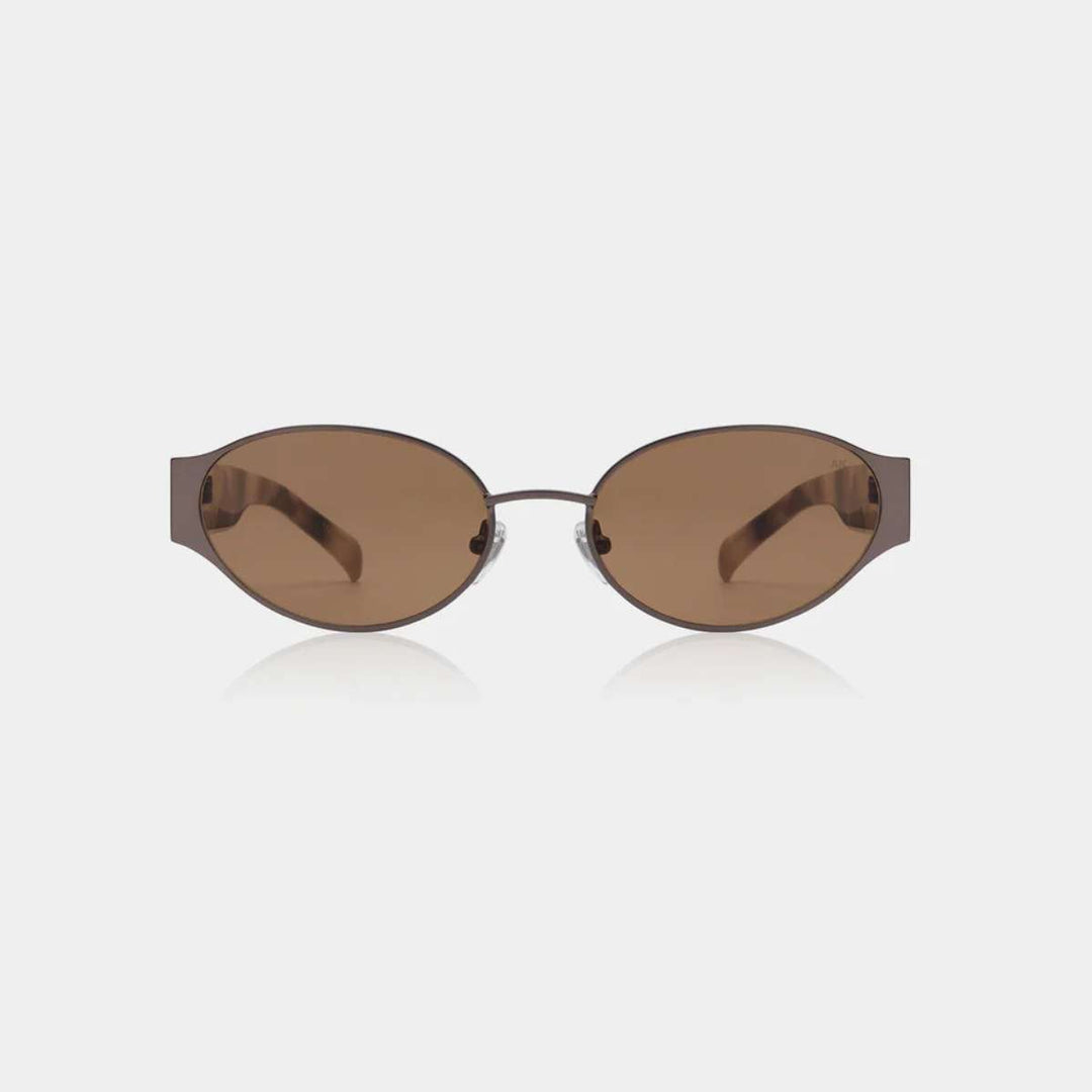 A. Kjærbede Bella Solbrille Matte Brown Cookie Dough