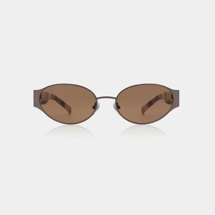 A. Kjærbede Bella Solbrille Matte Brown Cookie Dough