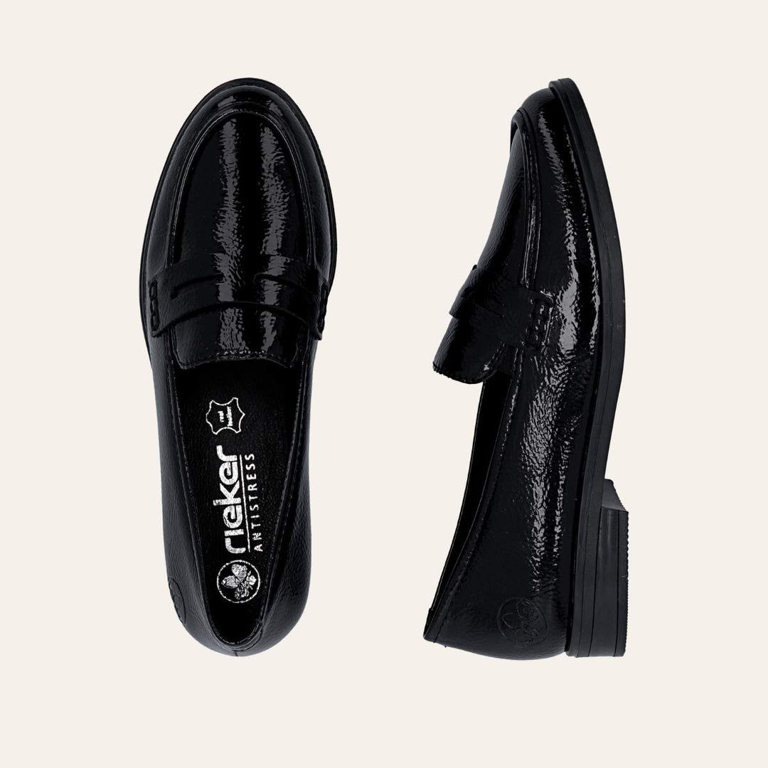 Rieker Mokasin Svart W