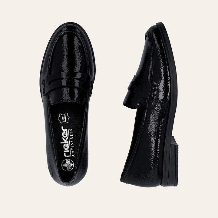 Rieker Mokasin Svart W