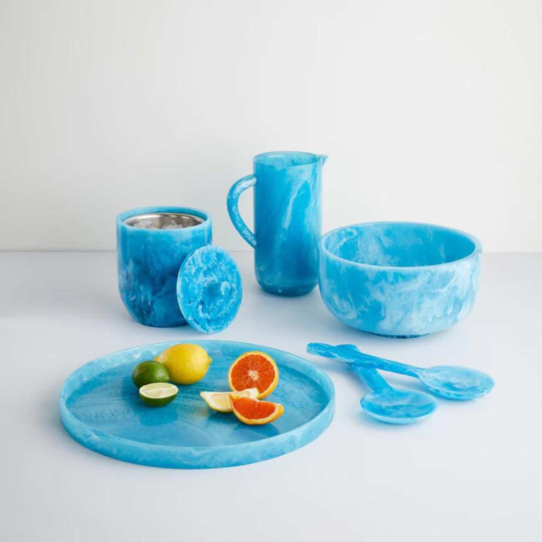 Jonathan Adler Mustique Round Salad Serving Set Blue - salatbolle fra Jonathan Adler, bilde 2