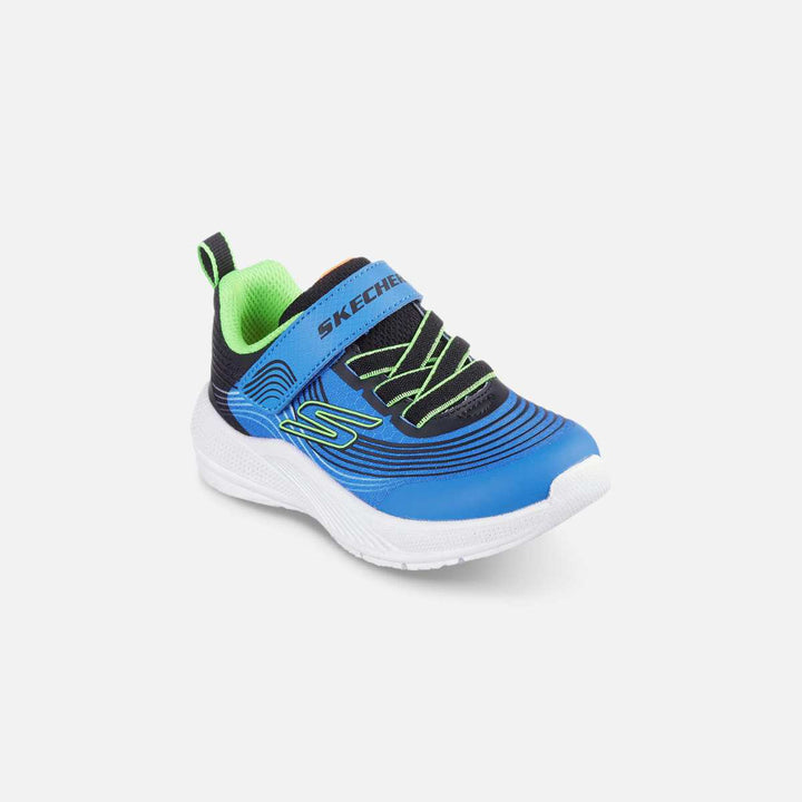 Skechers Microspec Advance Blue/Lime Baby