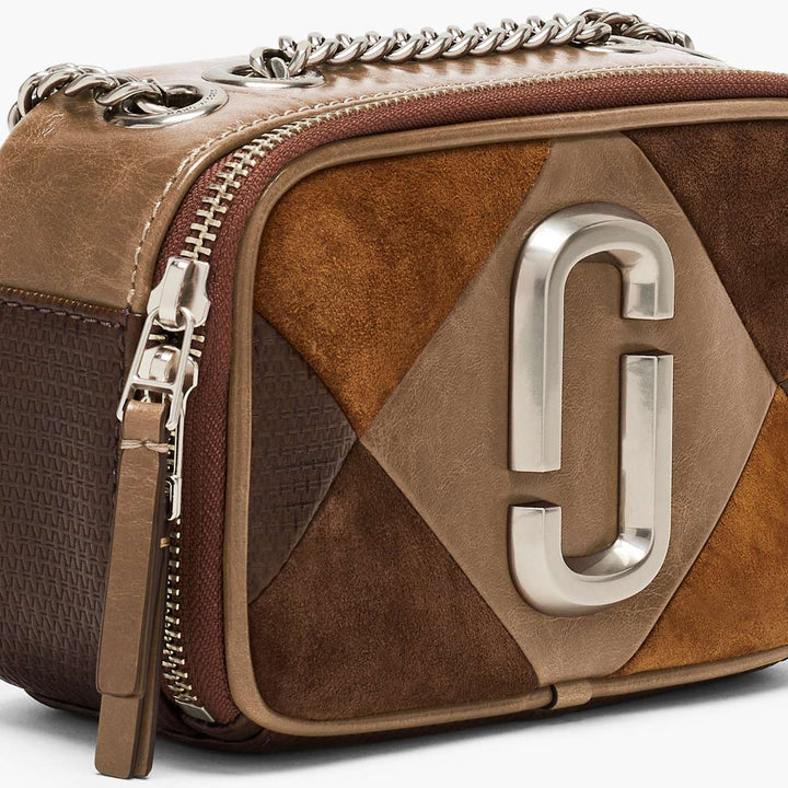 Marc Jacobs The Softshot Suede Patchwork Brown Multi