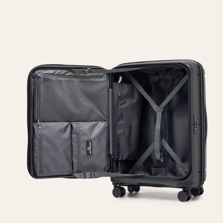 North Pioneer Hong Kong Koffert Medium 67cm Utvidbar Black