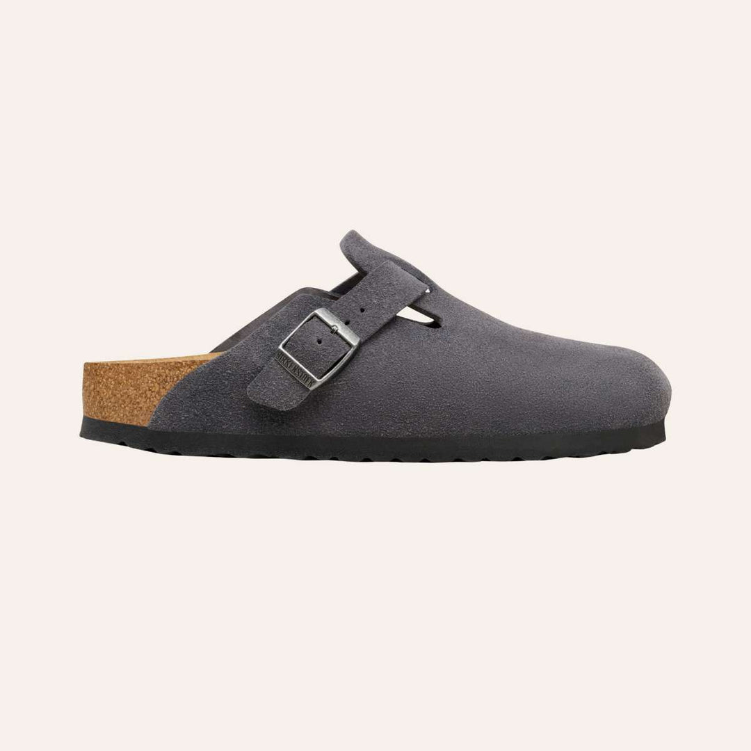 Birkenstock Boston Suede Leather Charcoal M