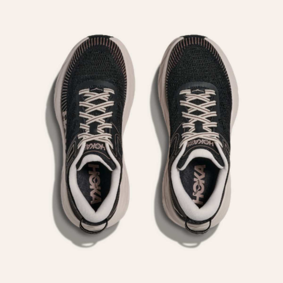 HOKA Bondi 7 Black/Rose Cream W