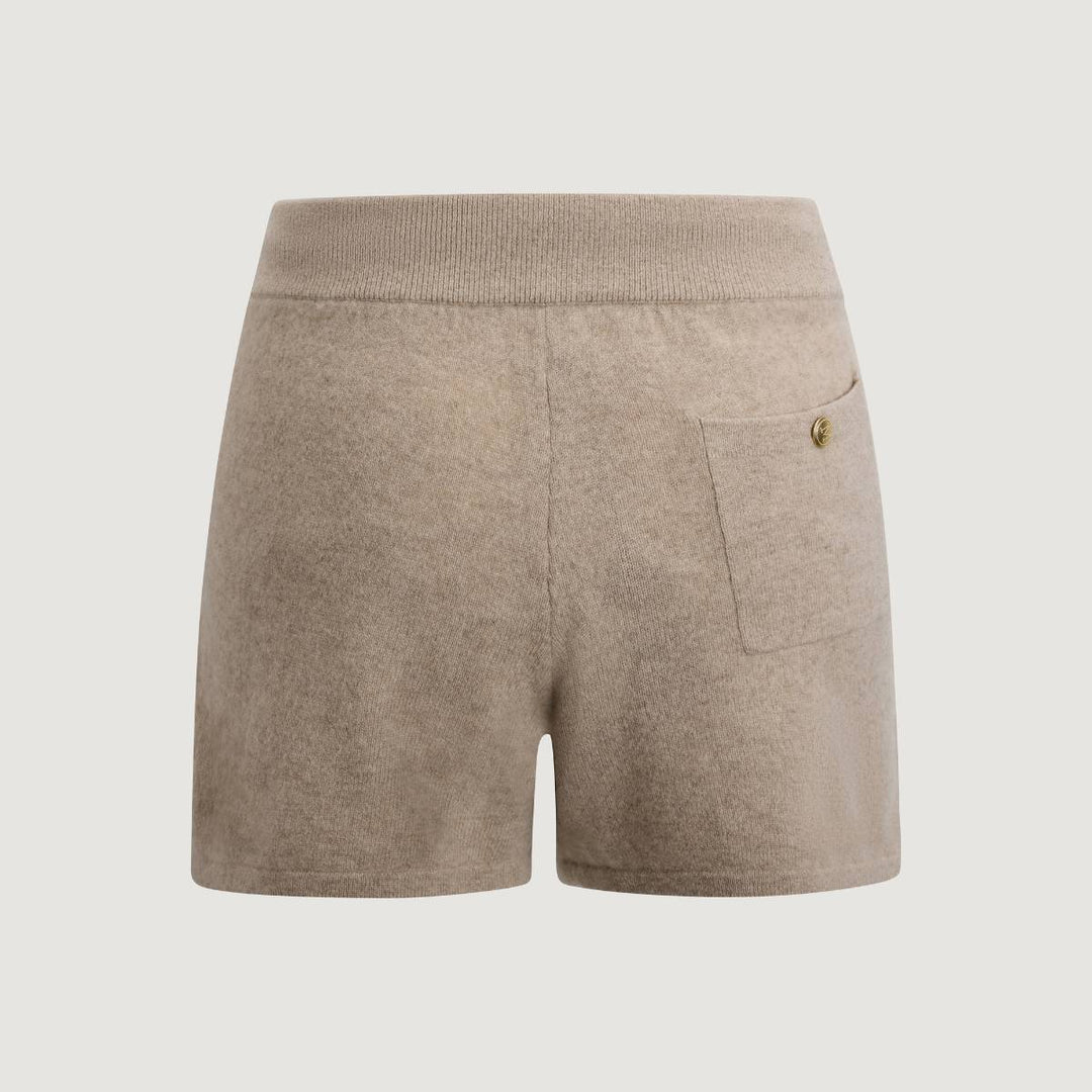 Monel Jill Cashmere Shorts Stone Sand
