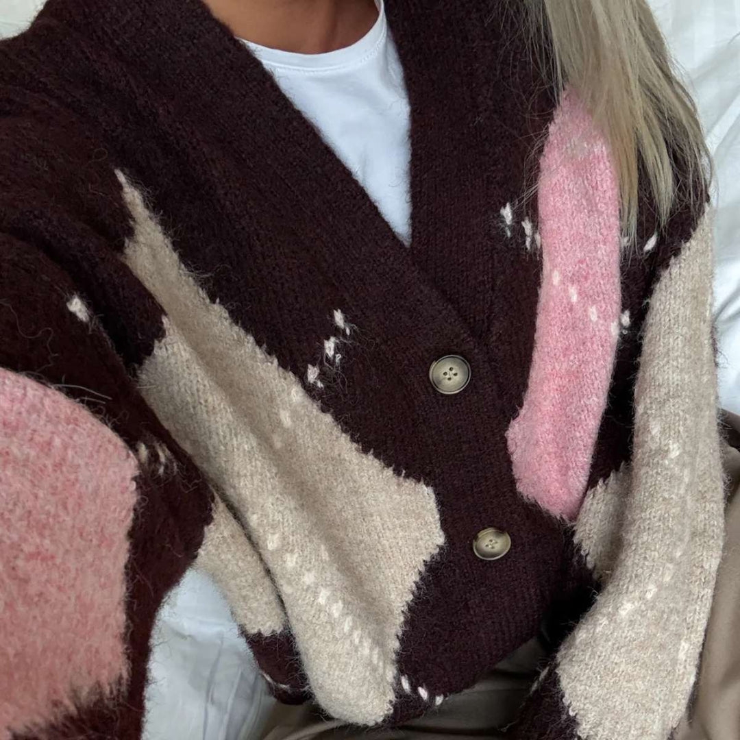 Noella N-Laiana Knit Cardigan Winetasting Mix