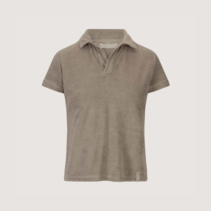 Monel Mina Terry Polo Mocca