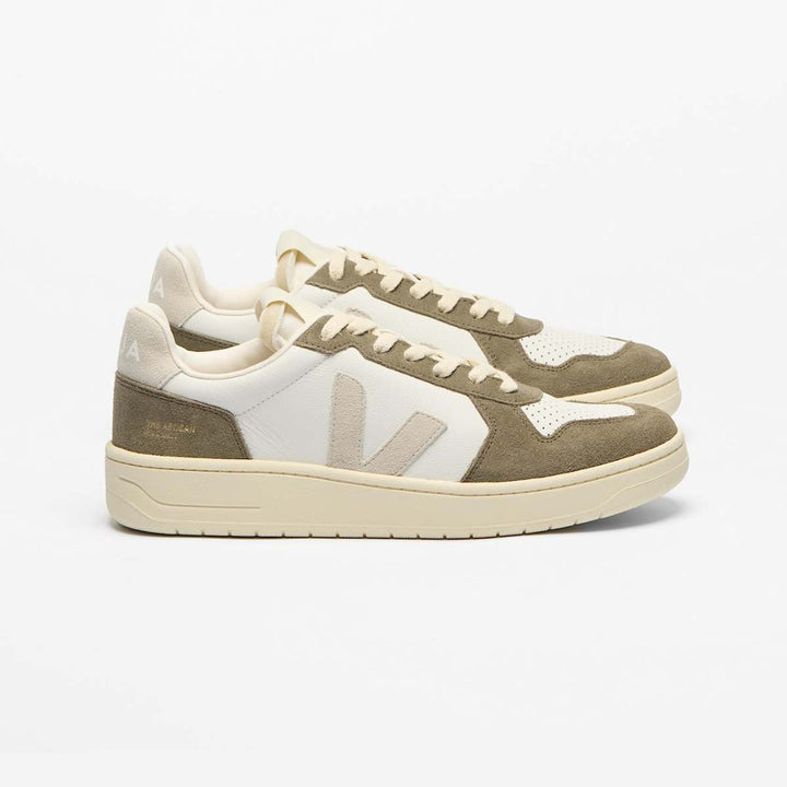 Veja V-82 Leather White Natural Kaki M