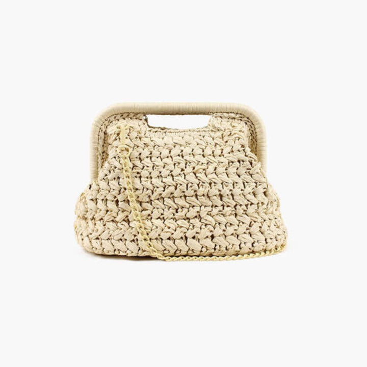Nohr Emma Clutch Raffia Sand