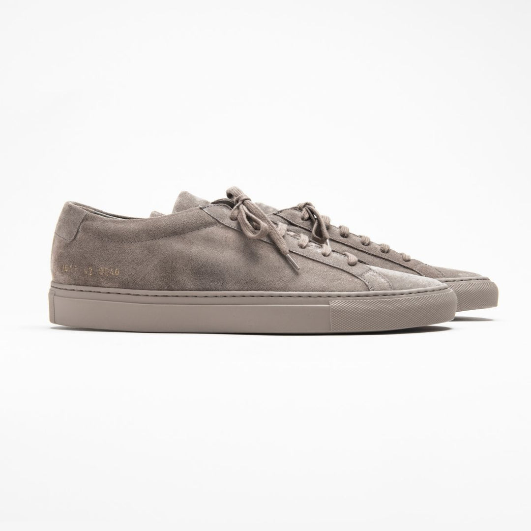 Common Projects Achilles Premium in Suede Taupe M