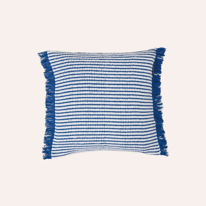 Lexington Heavy Striped Pillow Cover Blue/White 50x50