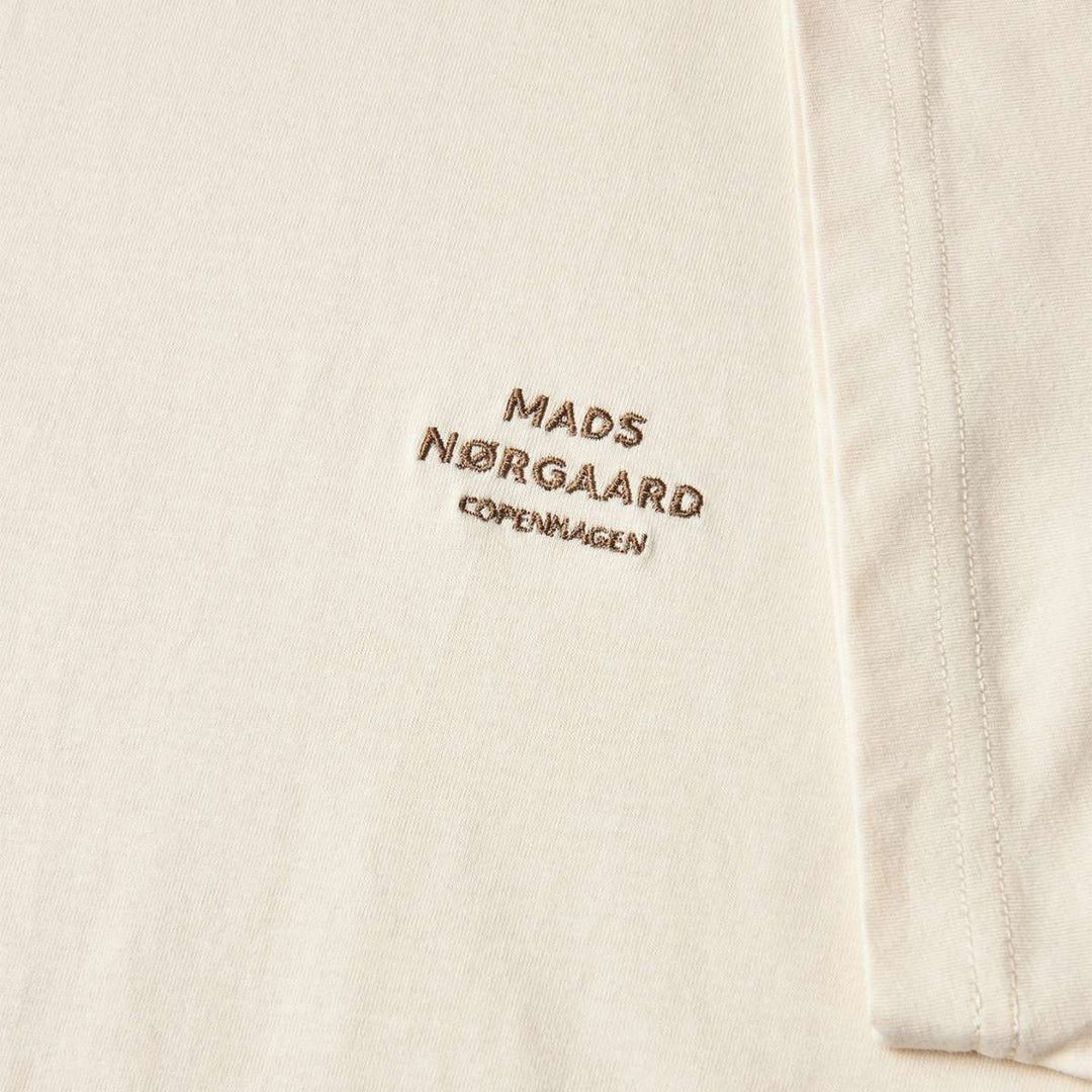 Mads Nørgaard Cotton Jersey Frode Logo Tee Seedpearl
