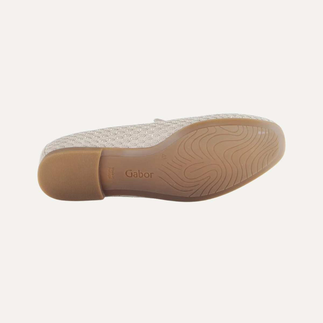 Gabor Mokasin Glitter Beige W