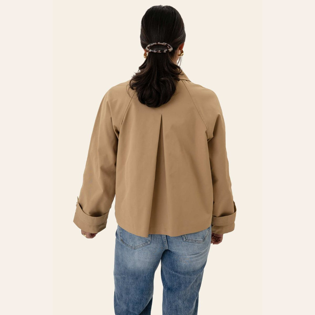 BYIC AvaIC Short Trenchcoat Camel