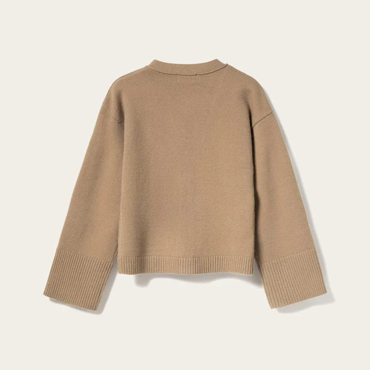 Noella Lenyx Knit Cardigan Timber Brown Melange