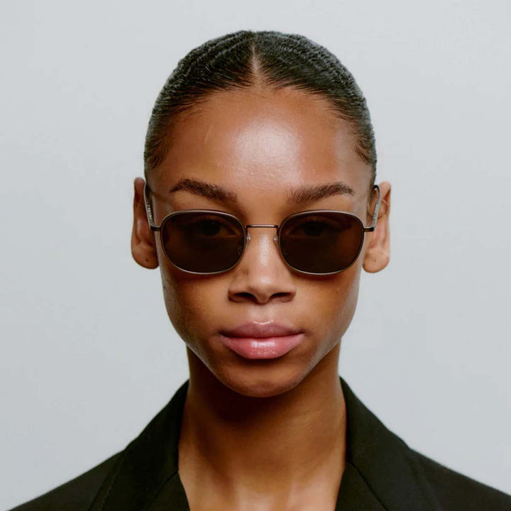 A. Kjærbede Hello Solbrille Matte Brown