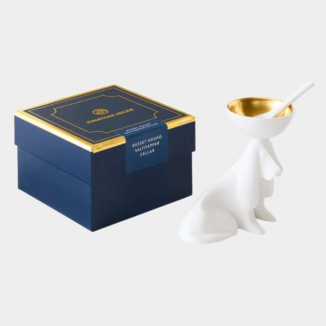 Jonathan Adler Basset Hound Cellar Salt/Pepper