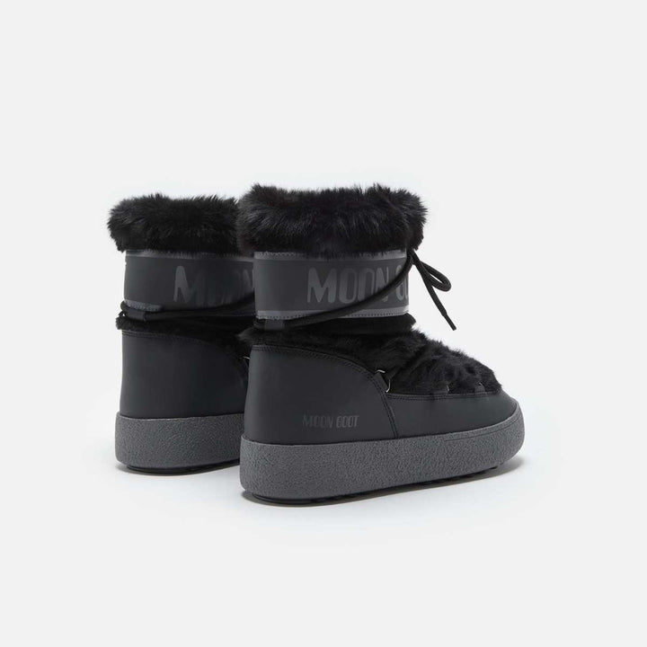 Moon Boots Faux Fur WP Black W