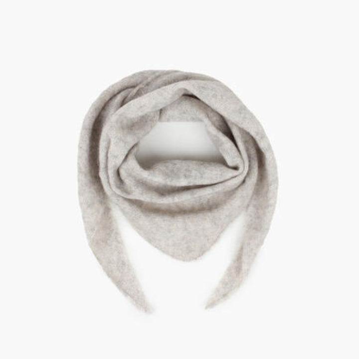 Nohr Gabriella Mohair Scarf Triangle Grå