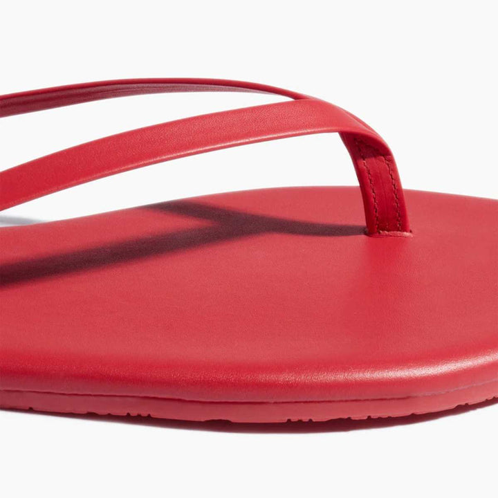 TKEES Solids Flip Flops Red