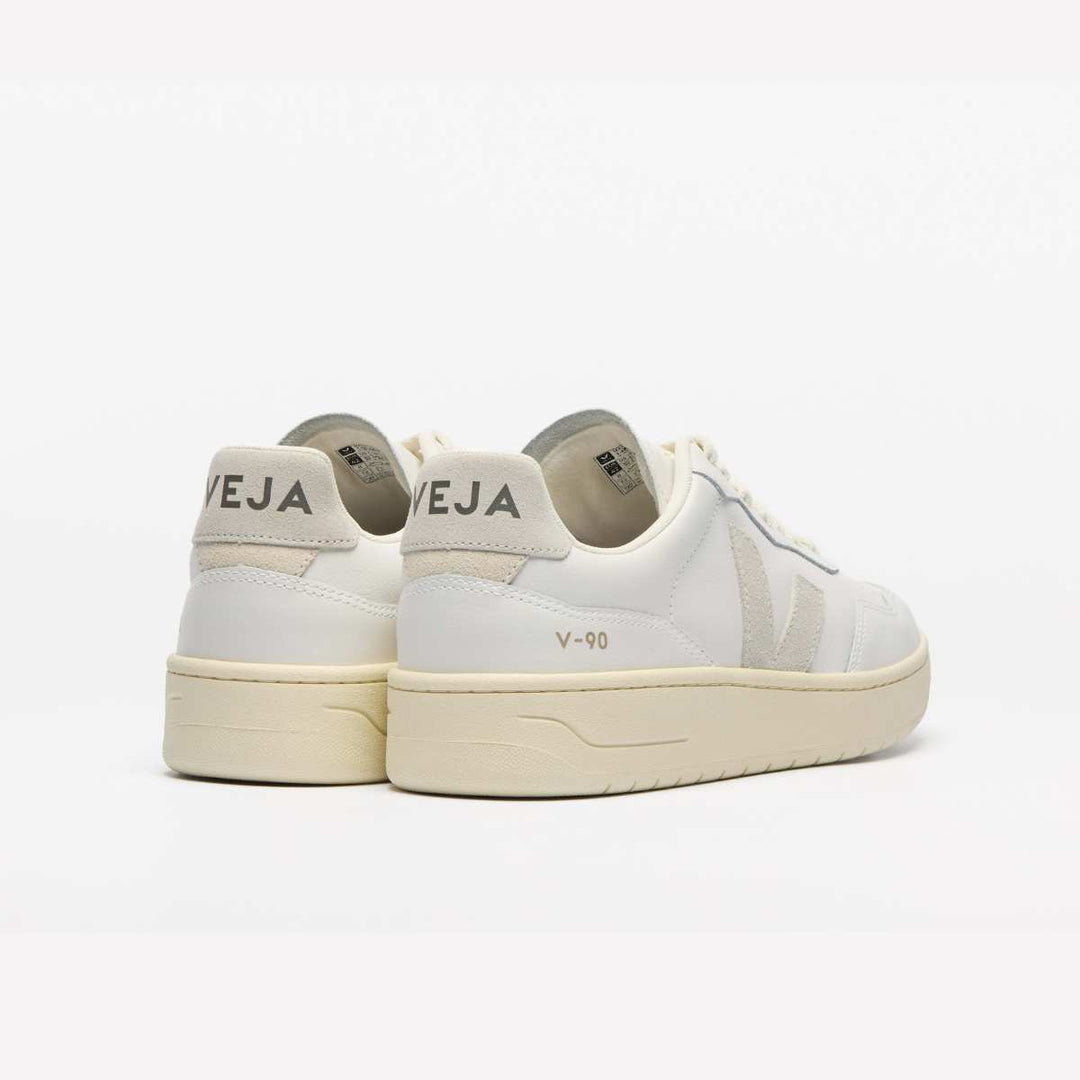 Veja V-90 Leather Extra White/Natural W