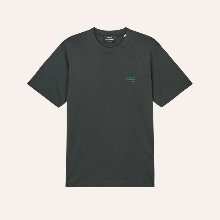 Mads Nørgaard Cotton Jersey Frode Logo Tee Woodland Grey