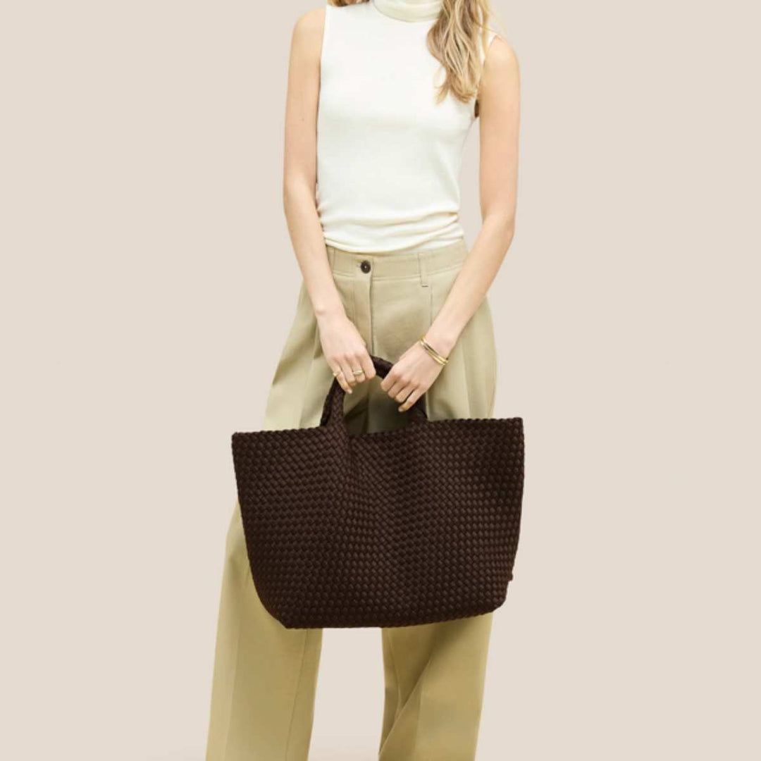 Naghedi St Barths Large Tote Chocolate