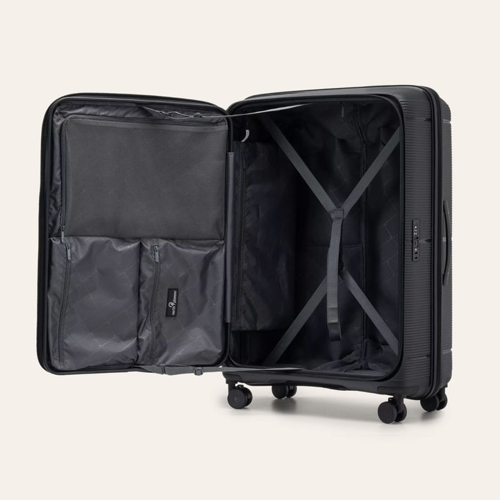 North Pioneer Hong Kong Koffert Stor 79cm Utvidbar Black