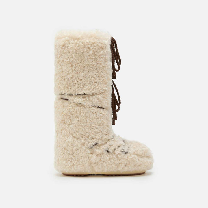 Moon Boots Icon Curly Extra Ecru