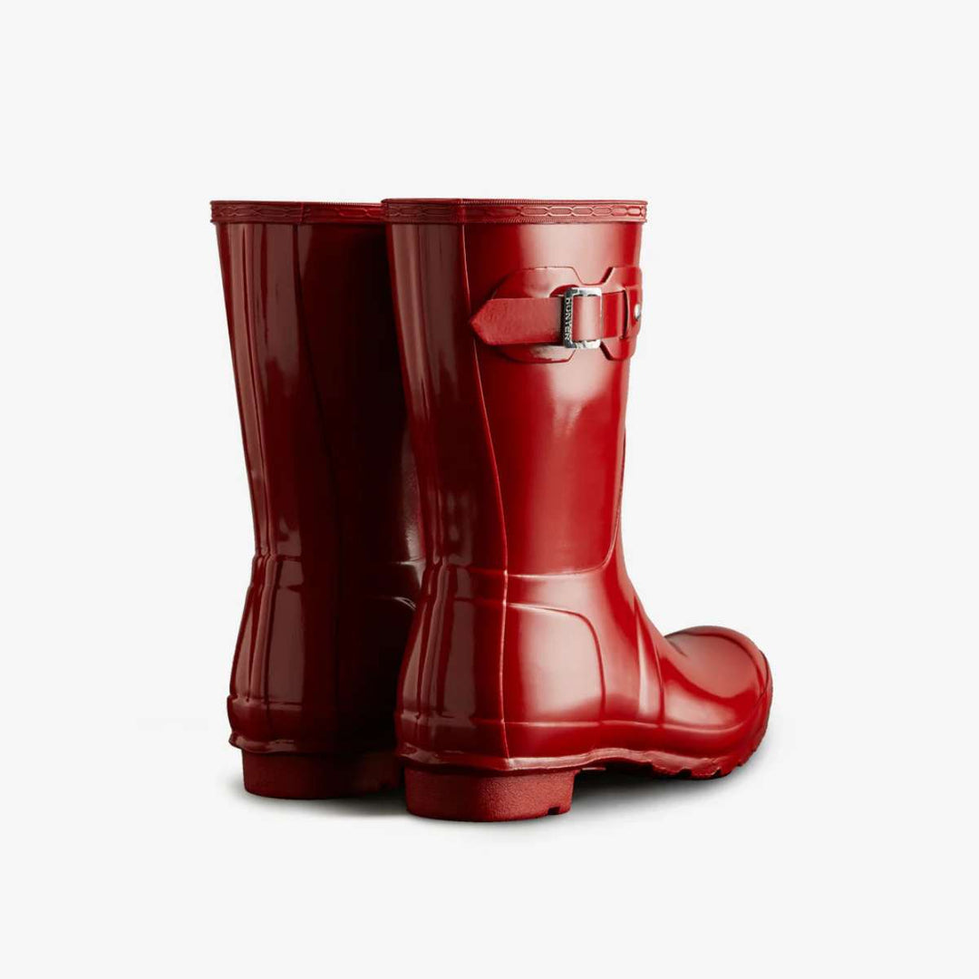 Hunter Original Short Gloss Støvler Military Red W