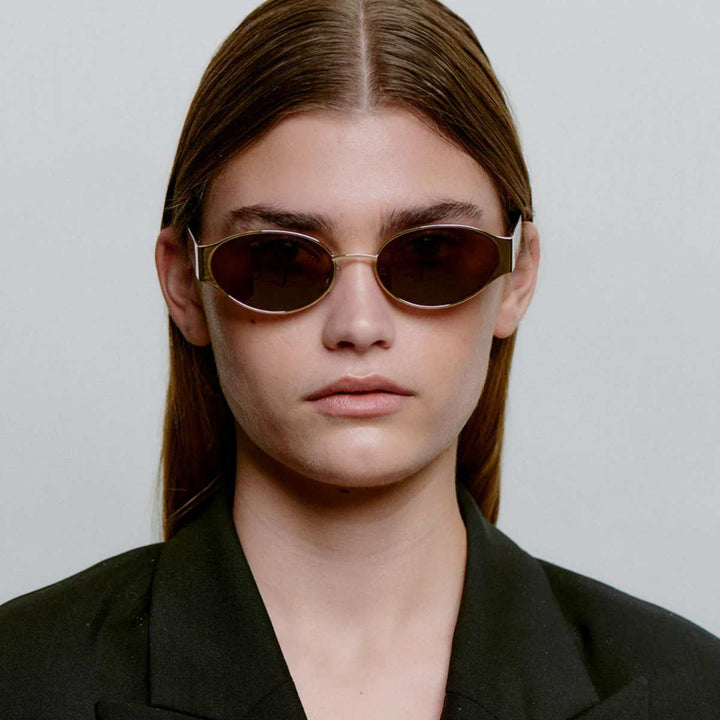 A. Kjærbede Bella Solbrille Gold Demi Tortoise