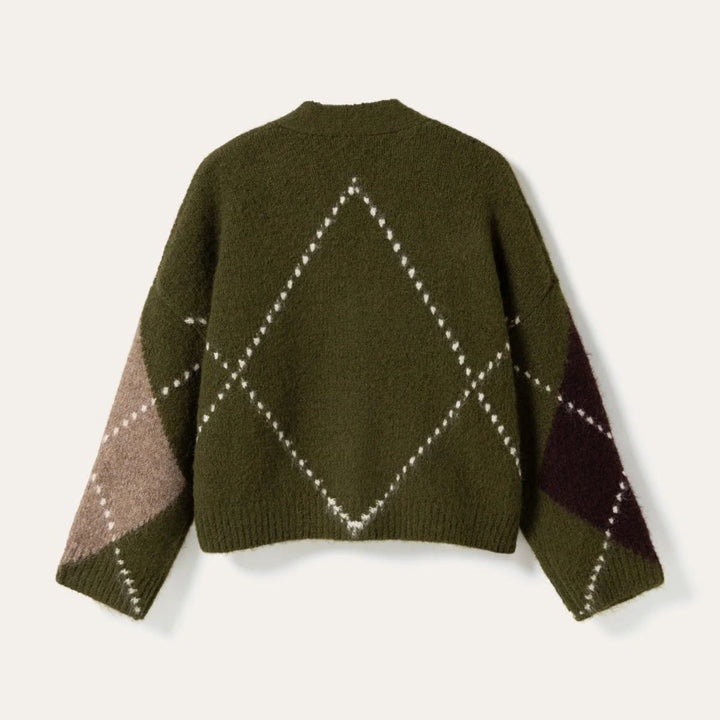 Noella N-Laiana Knit Cardigan Avocado Green Mix