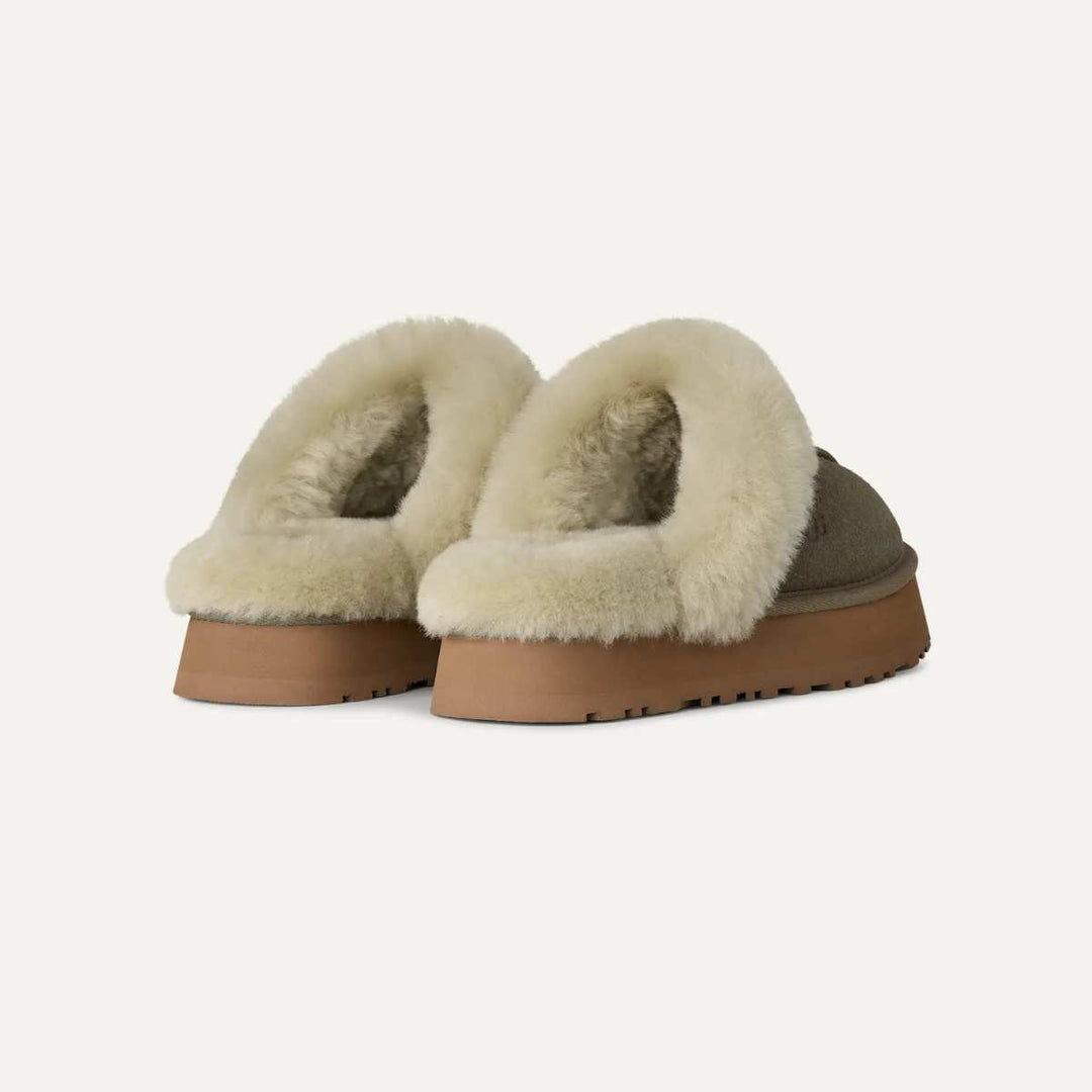 UGG Tøffel Disquette Mossgreen/Mutedbrass W