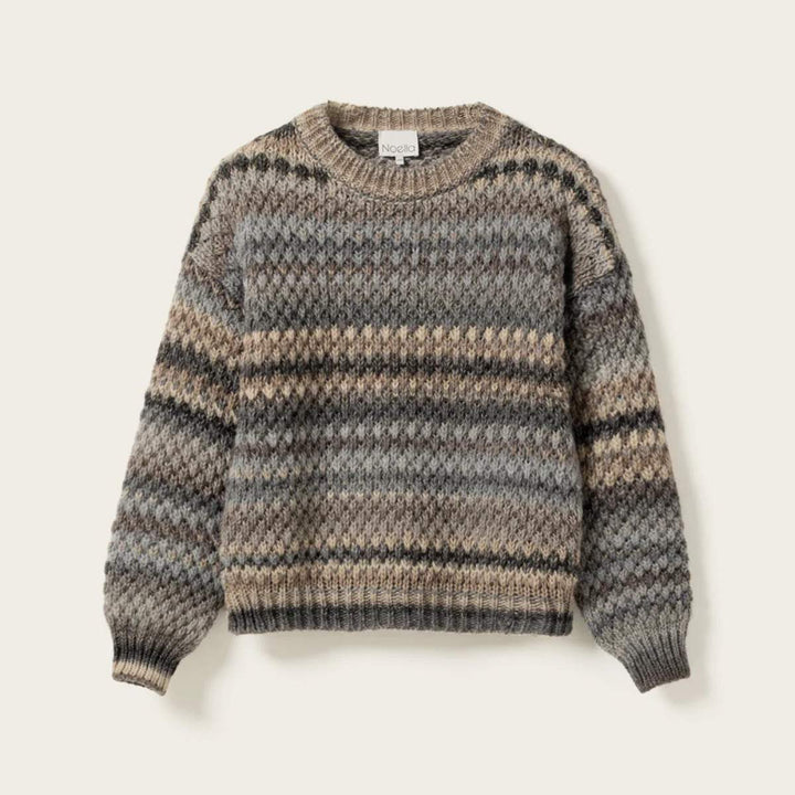 Noella Gio Knit Sweater Light Grey Mix
