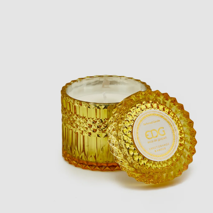 Enzo De Gasperi Duftlys 10.5cm Stort Crystal Sweet Orange Amber