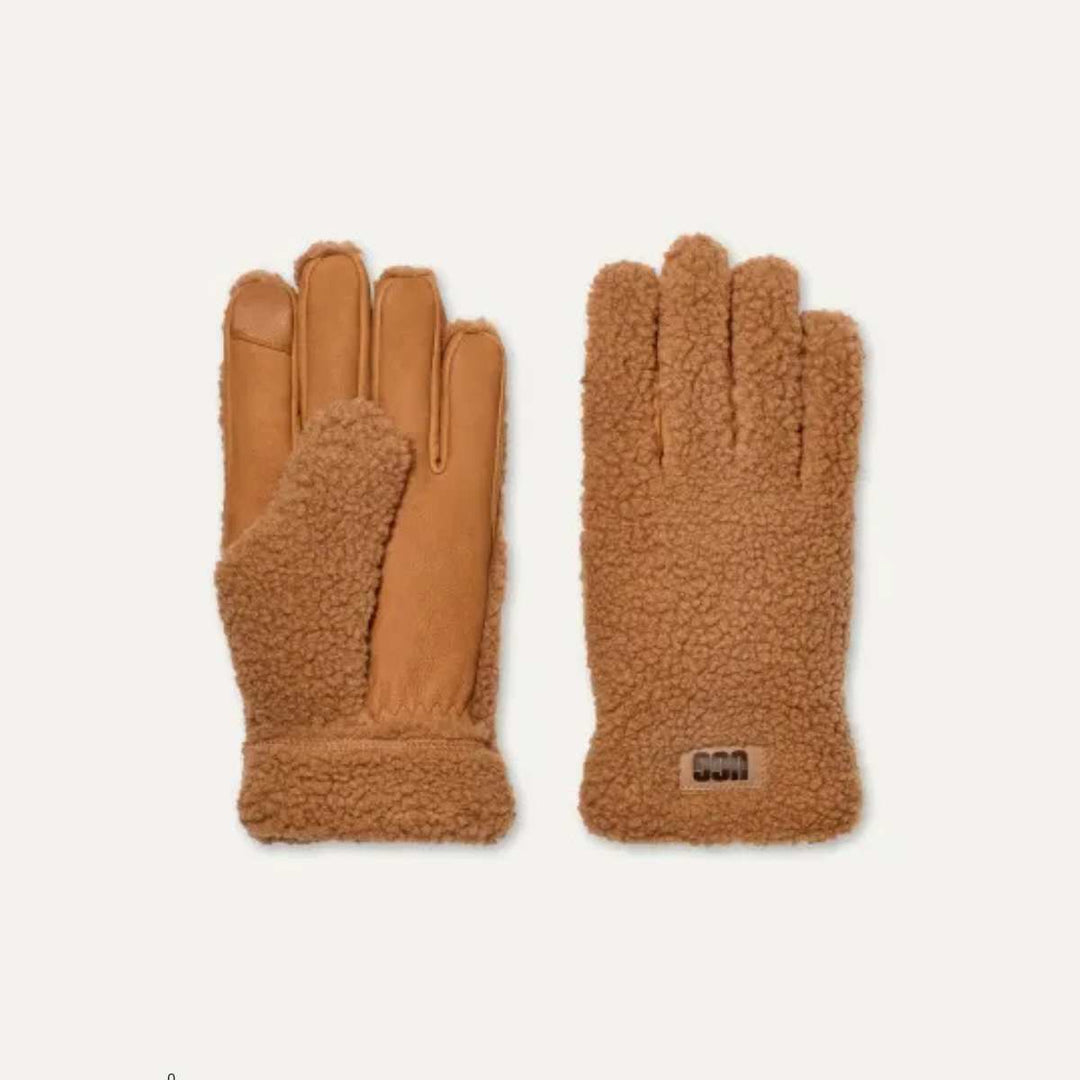 UGG Fluff Glove Chestnut M