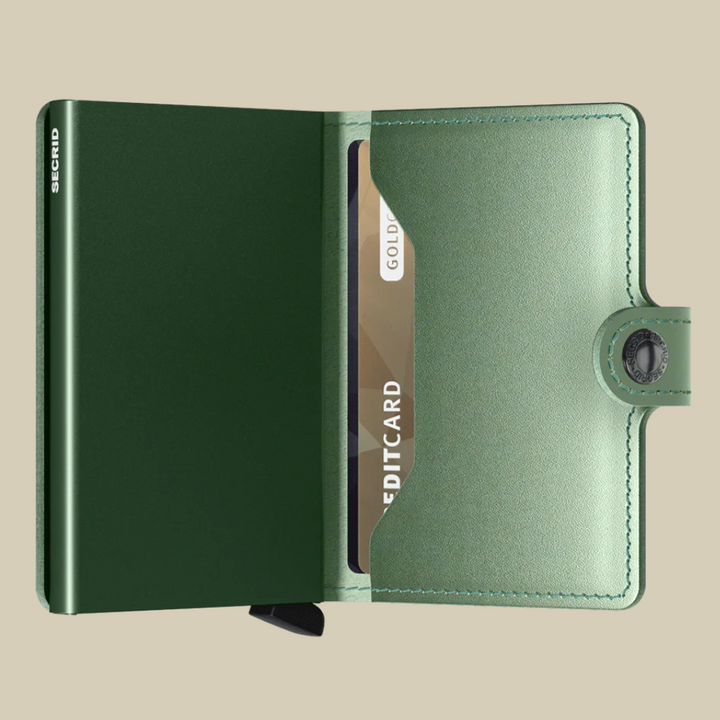 Secrid Mini Wallet Metallic Green