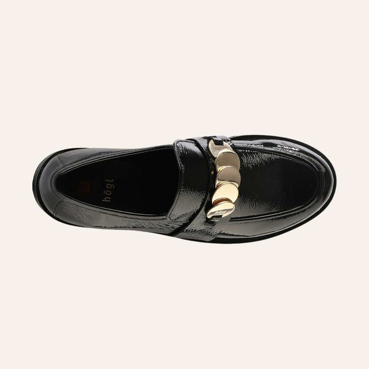 Høgl Mokasin Alison Wetlack Leather Black W
