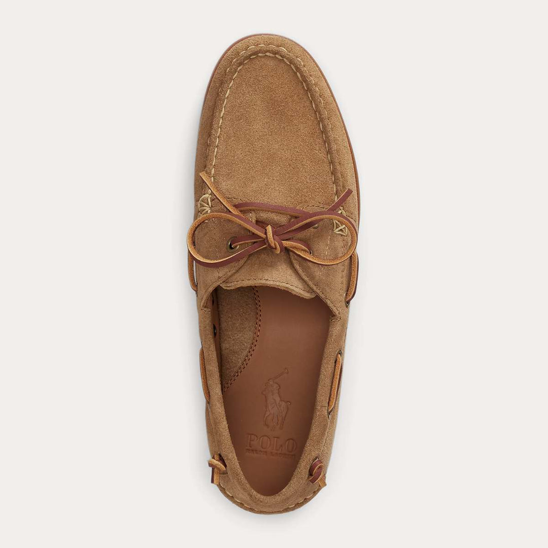 Ralph Lauren Merton Suede Boat Shoe Desert Tan M