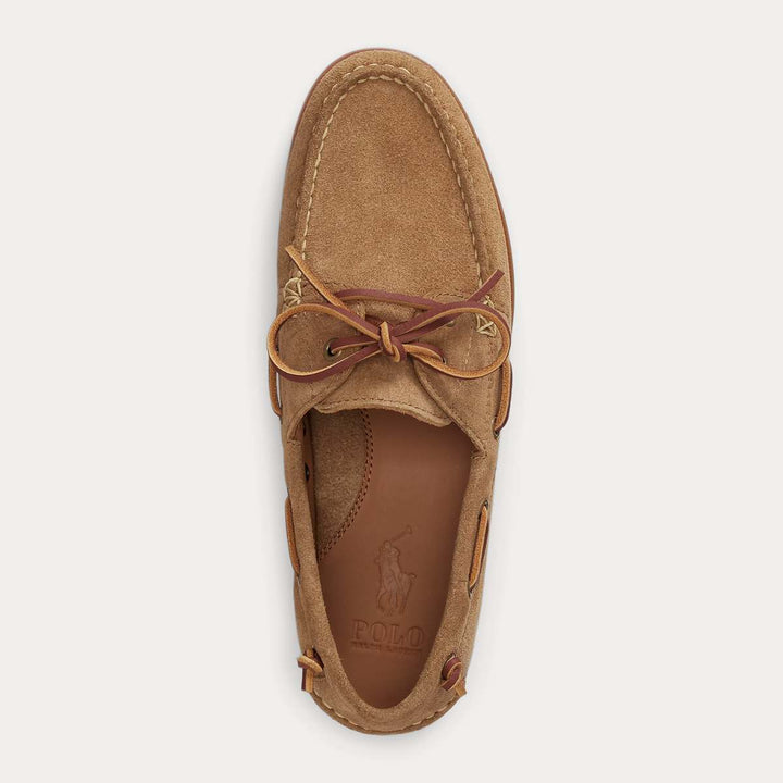 Ralph Lauren Merton Suede Boat Shoe Desert Tan M
