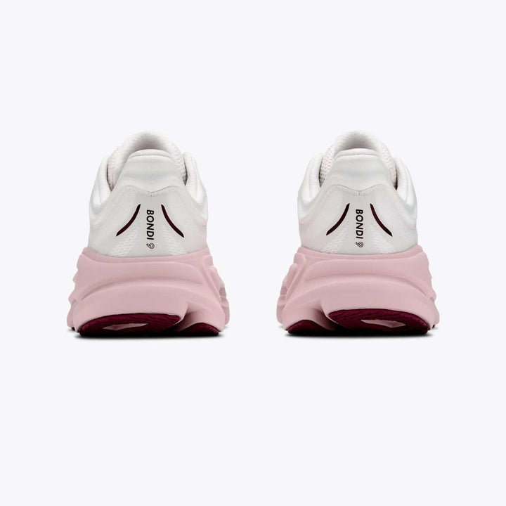 HOKA Bondi 9 White / Pink Opal W