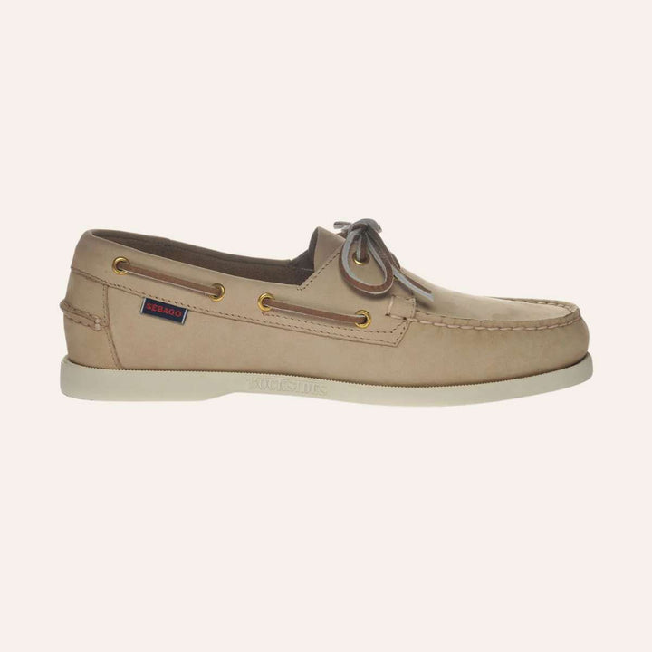 Sebago Docksides Portland Nubuck Beige Camel M