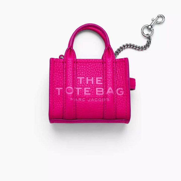 Marc Jacobs The Nano Tote Charm Hot Pink