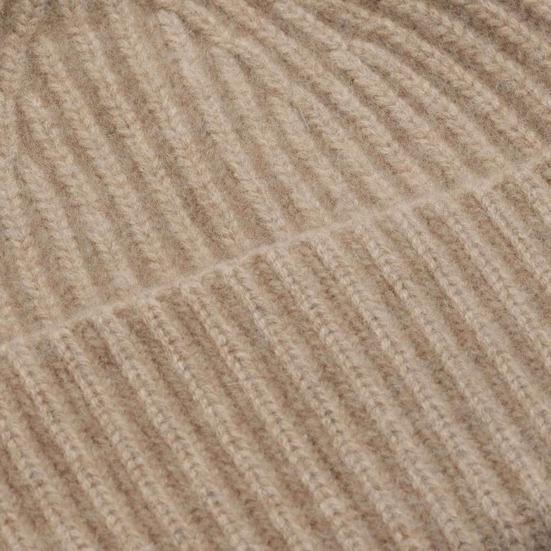 Monel Alba Cashmere Beanie Dark Beige