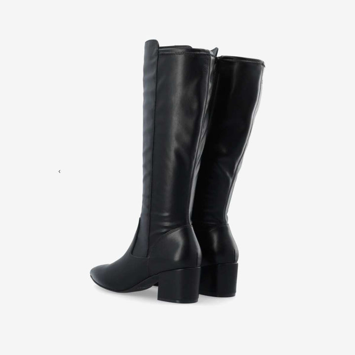 Bianco Biadevived Stretch Knee High Boot Smooth Black W